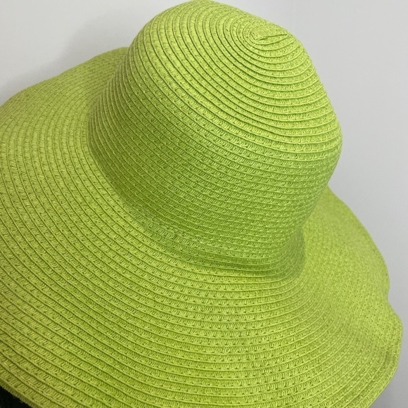 Ole America Green 100% Natural Fiber Large Beach Sun Hat - Picture 4 of 4